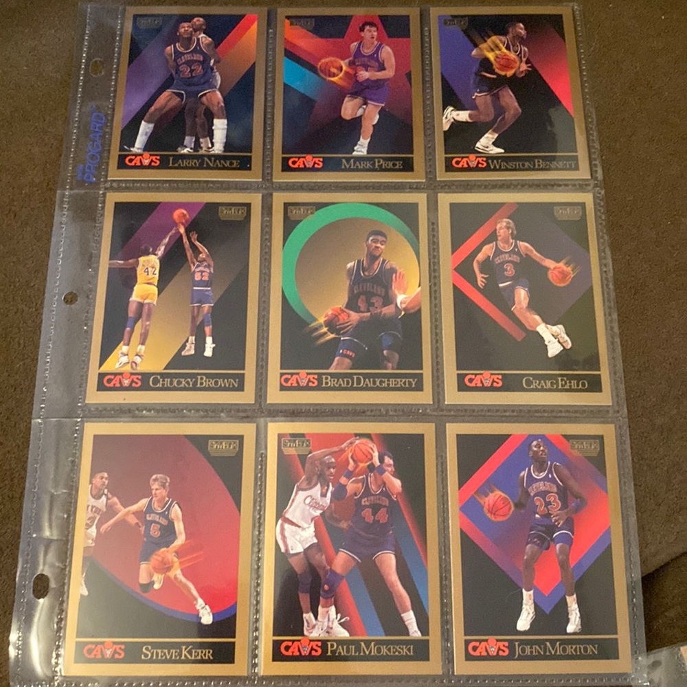 NBA Houston CAVS skybox trading cards lot of 9 basketball cards